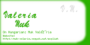 valeria muk business card